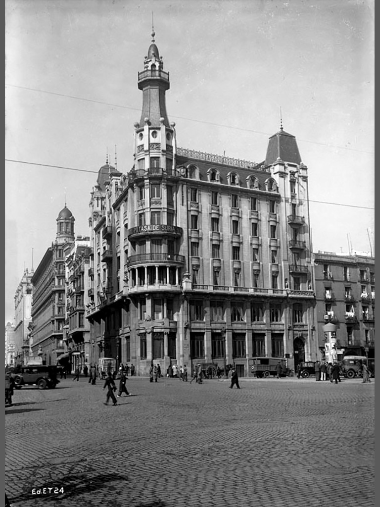 Imagen antigua 1930 de la sede de Transmediterranea